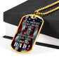 Real Heroes Wear Dog Tag Like My Dad Necklace