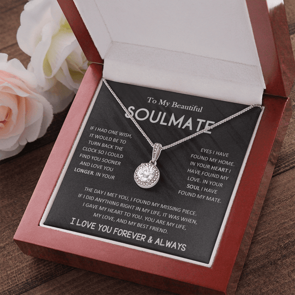 Jewelry To My Beautiful Soulmate I Love You Forever & Always Eternal Hope Pendant