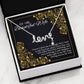 To My Beautiful Wife - Adorable Love Necklace Gift For Wife