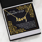 To My Beautiful Wife - Adorable Love Necklace Gift For Wife