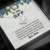 Jewelry "To My BFF" Customized Knot Pendant