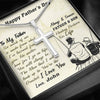 Jewelry To My Dad, You're The Greatest, Custom Cross Necklace, Gift Ideas For Him, Custom Necklace, Happy Father's Day, Customized Gift For Dad