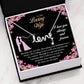 To My Loving Wife Customized Love Pendant