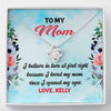 Jewelry Standard Box "To My Mom I Love You" Customized Pendant