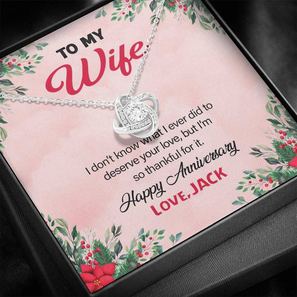 Jewelry To My Wife I am thankful for everything Personalized Pendant