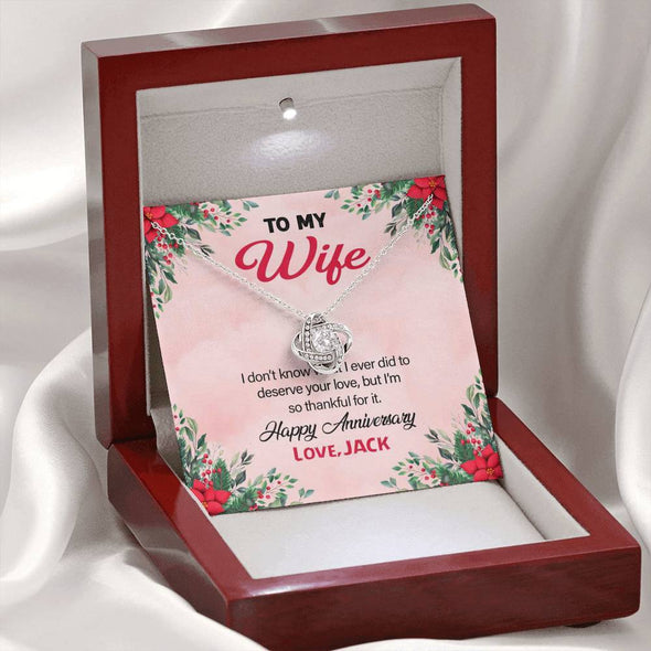 Jewelry To My Wife I am thankful for everything Personalized Pendant