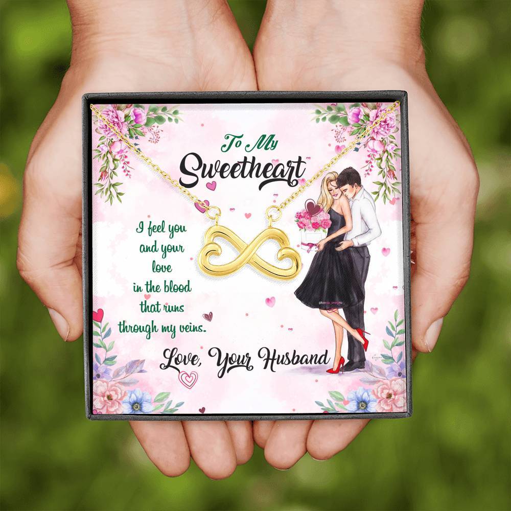 "To My Wife I Feel You & Your Love In My Blood" Gift From Husband