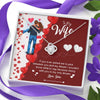 Jewelry 14K White Gold Finish To My Wife- I Love You Forever Custom Knot Pendant