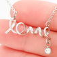 "To My Wife Loving You Was The Best Decision Of My Life" Custom Message Card Necklace