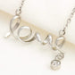 "To My Wife Loving You Was The Best Decision Of My Life" Custom Message Card Necklace