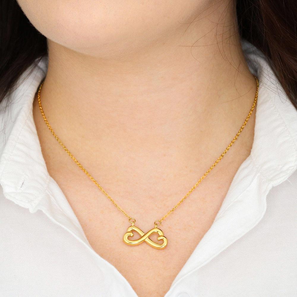 To My Wife "My Every Day Start And Ends With Loving You" Necklace with Custom Name  Gift Card