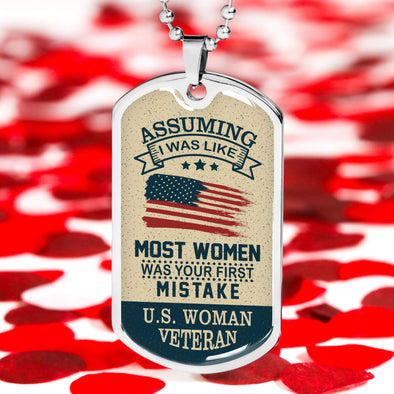 U.S. Women Veteran Necklace