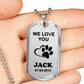 We Love You Pet Necklace