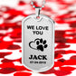 We Love You Pet Necklace