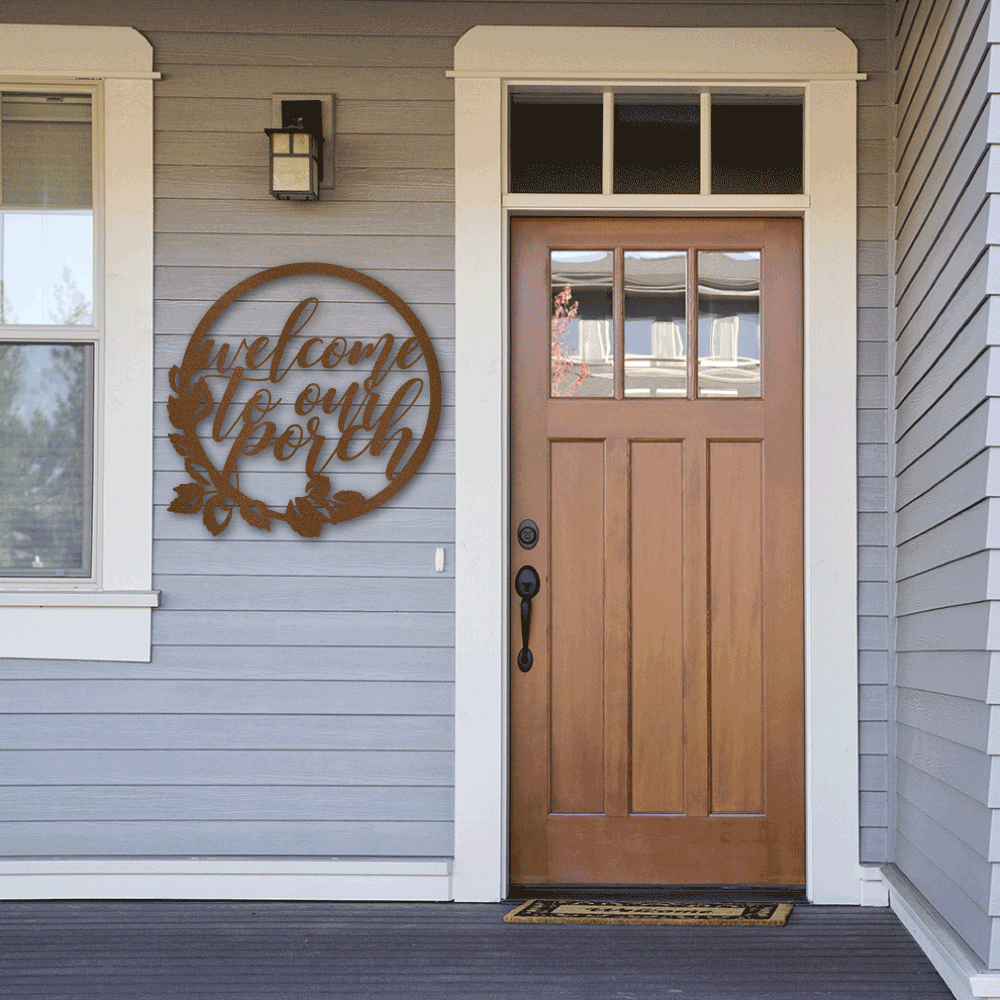 Jewelry Copper / 30 Welcome To Our Porch Sign