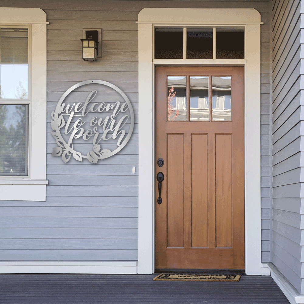 Jewelry Silver / 30 Welcome To Our Porch Sign