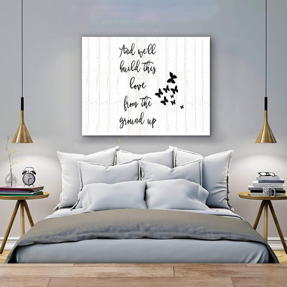 Bedroom Wall Canvas For Lovely Couple