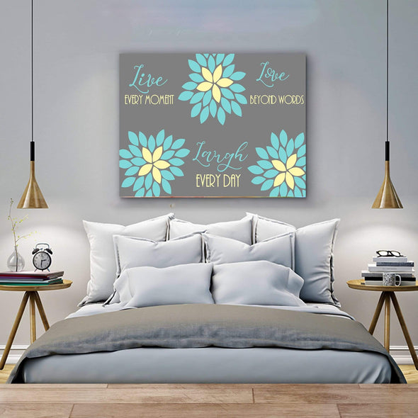 Laugh Every Day Wall Decor Canvas