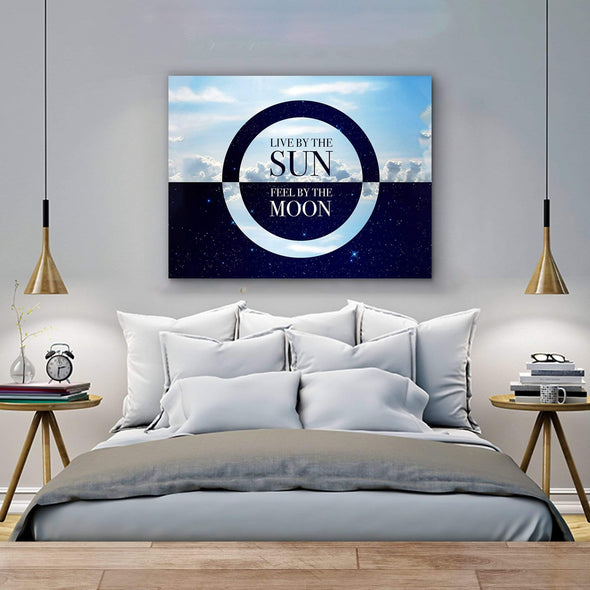 "Sun And Moon" Home Decor Canvas