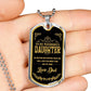 Luxury Military Necklace For Daughter