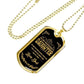 Luxury Military Necklace For Daughter