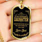 Luxury Military Necklace For Daughter