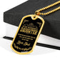 Luxury Military Necklace For Daughter