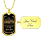Luxury Military Necklace For Daughter
