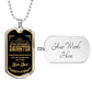 Luxury Military Necklace For Daughter