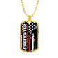 Fire Fighter Military Necklace