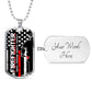 Fire Fighter Military Necklace