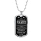 Gift To Your Fiancee Military Necklace With Engraving