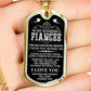Gift To Your Fiancee Military Necklace With Engraving