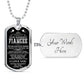 Gift To Your Fiancee Military Necklace With Engraving