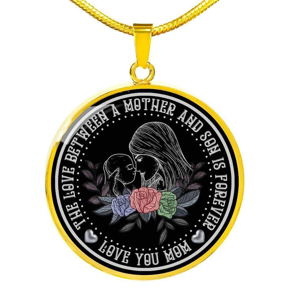 Love You Mom Silver Pendant