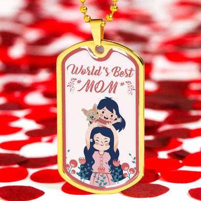 World Best Mom Necklace