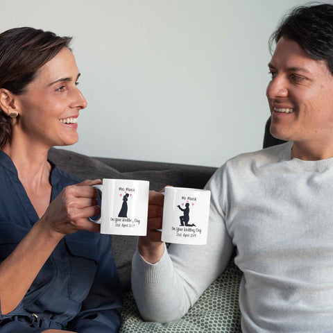 Mr & Mrs Customized Wedding Couple Coffee Mug