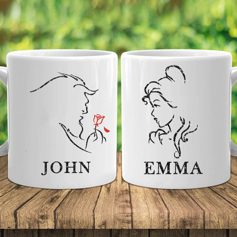 Mugs Beast Personalized Couple Mugs