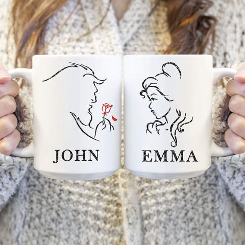 Mugs Beast Personalized Couple Mugs