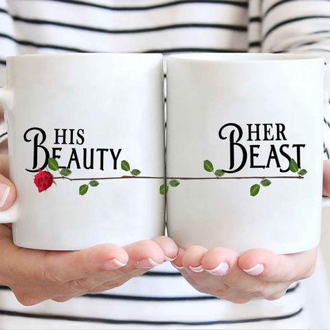 Mugs 11 Oz Beauty And Her Beast Couple Mug