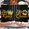Mugs Black King And Queen Coffee Mugs For Couples