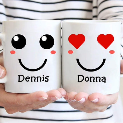 Mugs 11 Oz Emoji Couples Coffee Mug