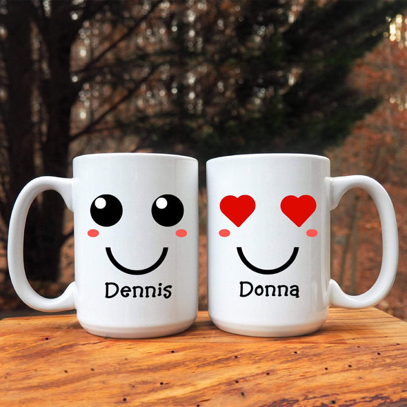 Mugs Emoji Couples Coffee Mug