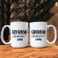 Mugs 15 Oz Fiancé And Fiancée Couples Coffee Mug