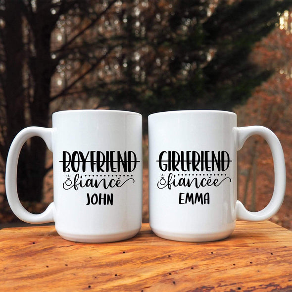 Mugs 15 Oz Fiancé And Fiancée Couples Coffee Mug