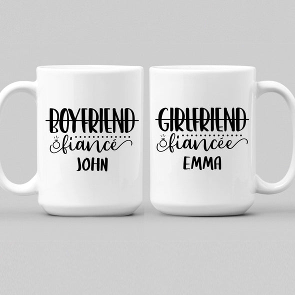 Mugs Fiancé And Fiancée Couples Coffee Mug