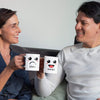 Mugs Happy And Sad Emoji Ceramic Mug For Couples