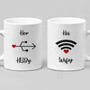 Mugs 11 Oz Hubby & Wifey Funny Couple Coffee Mug