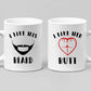 Mugs I Like His Beard, I Like Her Butt Couples Funny Coffee Mug