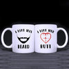 Mugs I Like His Beard, I Like Her Butt Couples Funny Coffee Mug